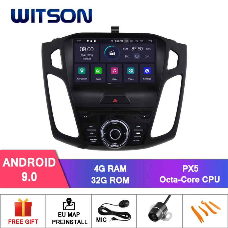 

WITSON Android 9.0 Octa core(eight core) PX5 CAR DVD player For FORD FOCUS 2015-2017 IPS GPS RADIO