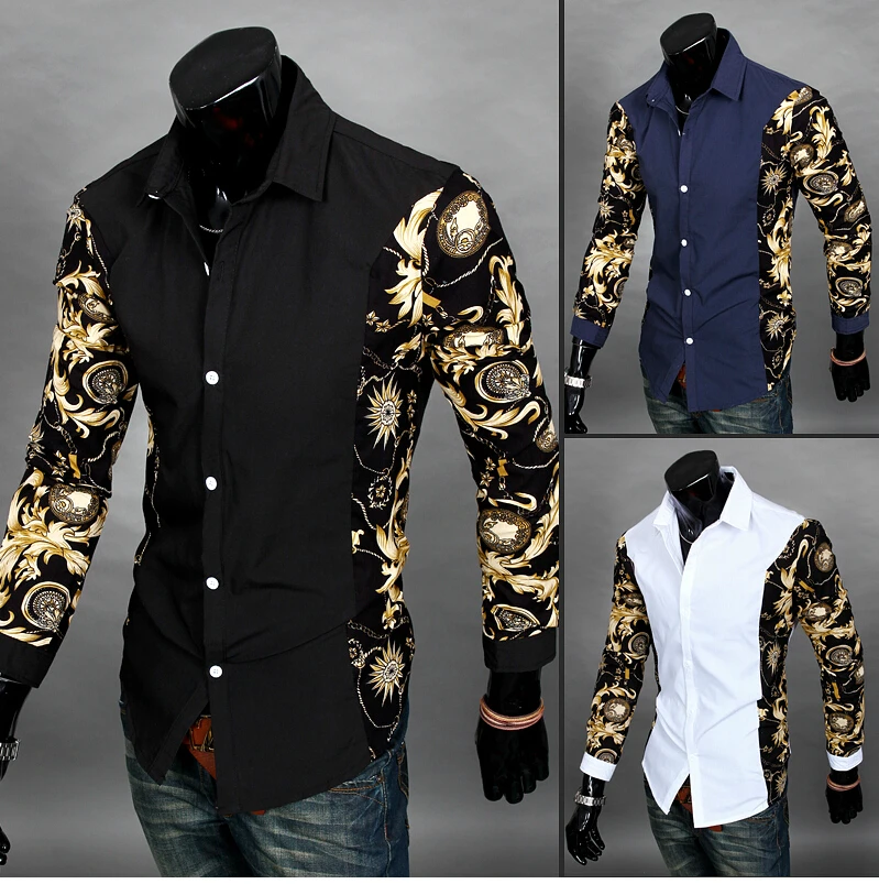 HOT! Men shirts brand Dress slim fit designer Men Casual shirts Men's ...