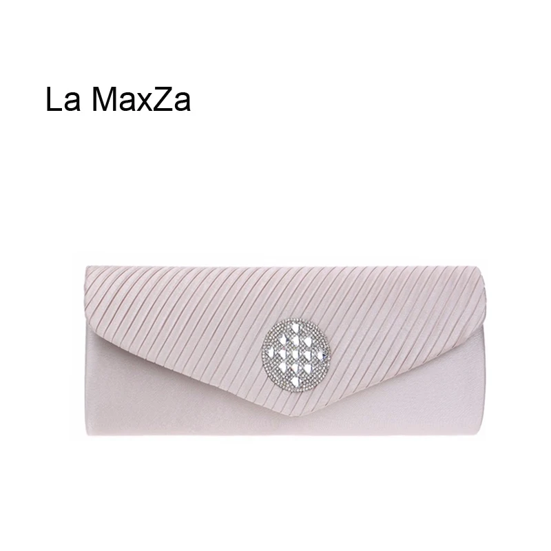 

La MaxZa Crystal Day Clutch Bag Handmade Beaded Diamonds Party Bag Newest Evening Bag Party Bag Fashion Design Womens Purses