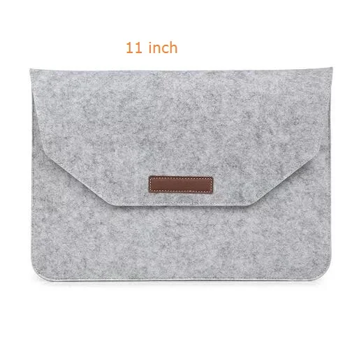 Чехол для планшета посылка для Macbook Pro/Air внутренний вкладыш 11/13/15 дюймов фетровая сумка чехол для планшета сумка для ноутбука - Цвет: Светло-серый