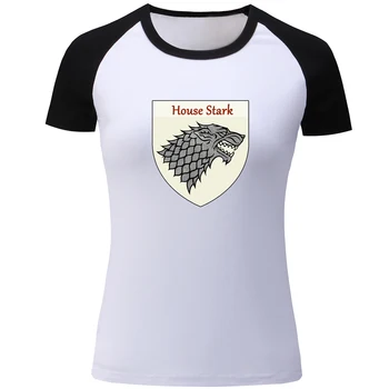 

Summer Short Sleeve Women's T Shirt Game Of Thrones House Stark Of Winterfell Winter Is Coming Tshirt Harajuku Girl's T-shirt