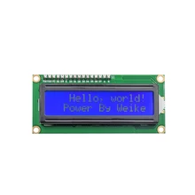 10 ШТ. LCD1602 1602 модуль Синий экран 16×2 Символьный ЖК-Дисплей Модуль HD44780 Контроллер синий blacklight