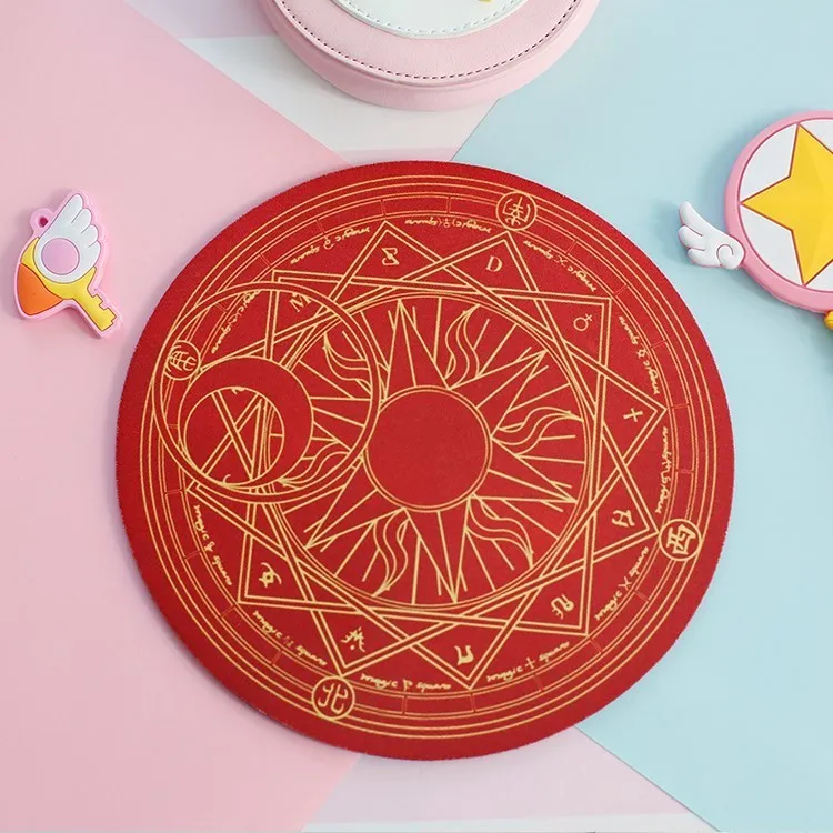 Sakura Cardcaptor Doge Humor забавный коврик для мыши с улыбающимся лицом магический приятный