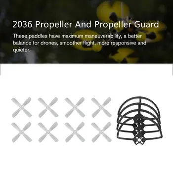 

4 Pairs 4 Blades Propellers CW CCW Replacement Props Propeller Guard For 1105 1106 1108 Brushless Motor Quadcopter FPV Racing