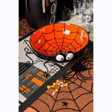 40 cal okrągły 1 sztuk Halloween koronkowy obrus czarny pająk strony internetowej koronki płaszcz dla impreza z okazji Halloween dekoracji dekoracja do tła