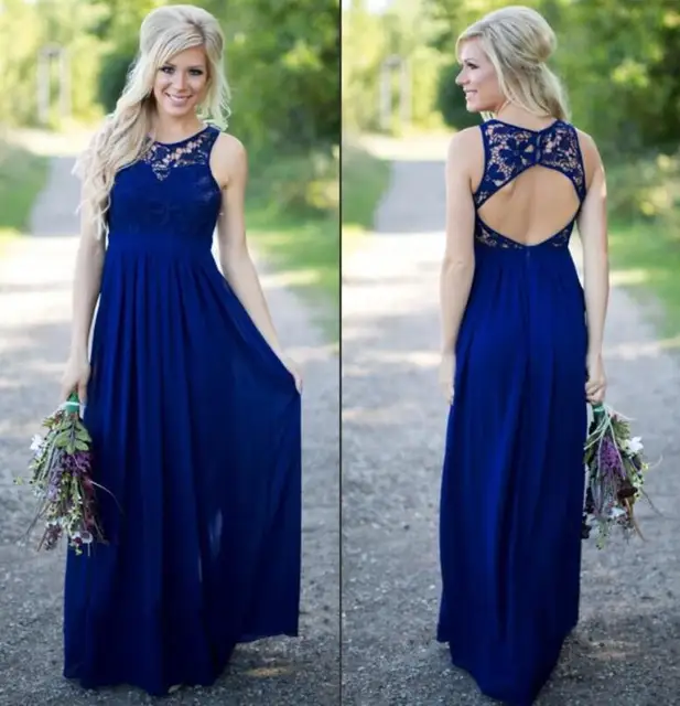 Royal blue bridesmaid dresses under 50 Clearance