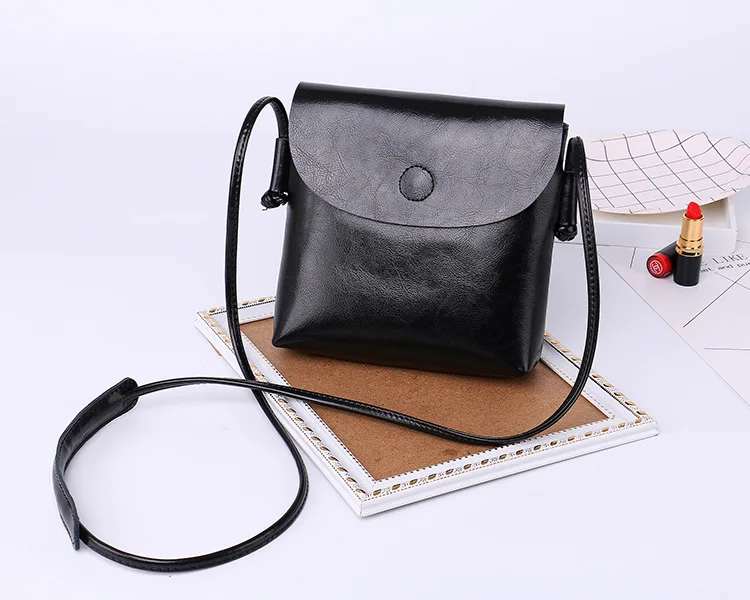 MJ Women Leather Messenger Bag Female Split Leather Shoulder Crossbody Bag High Quality Small Flap Bags for Girls (6)