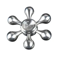 2017 Hand Spinner Stainless Steel Bearing Finger Spinner Metal Kids/Adult Funny Anti Stress gyro Toy 6-blade Detachable