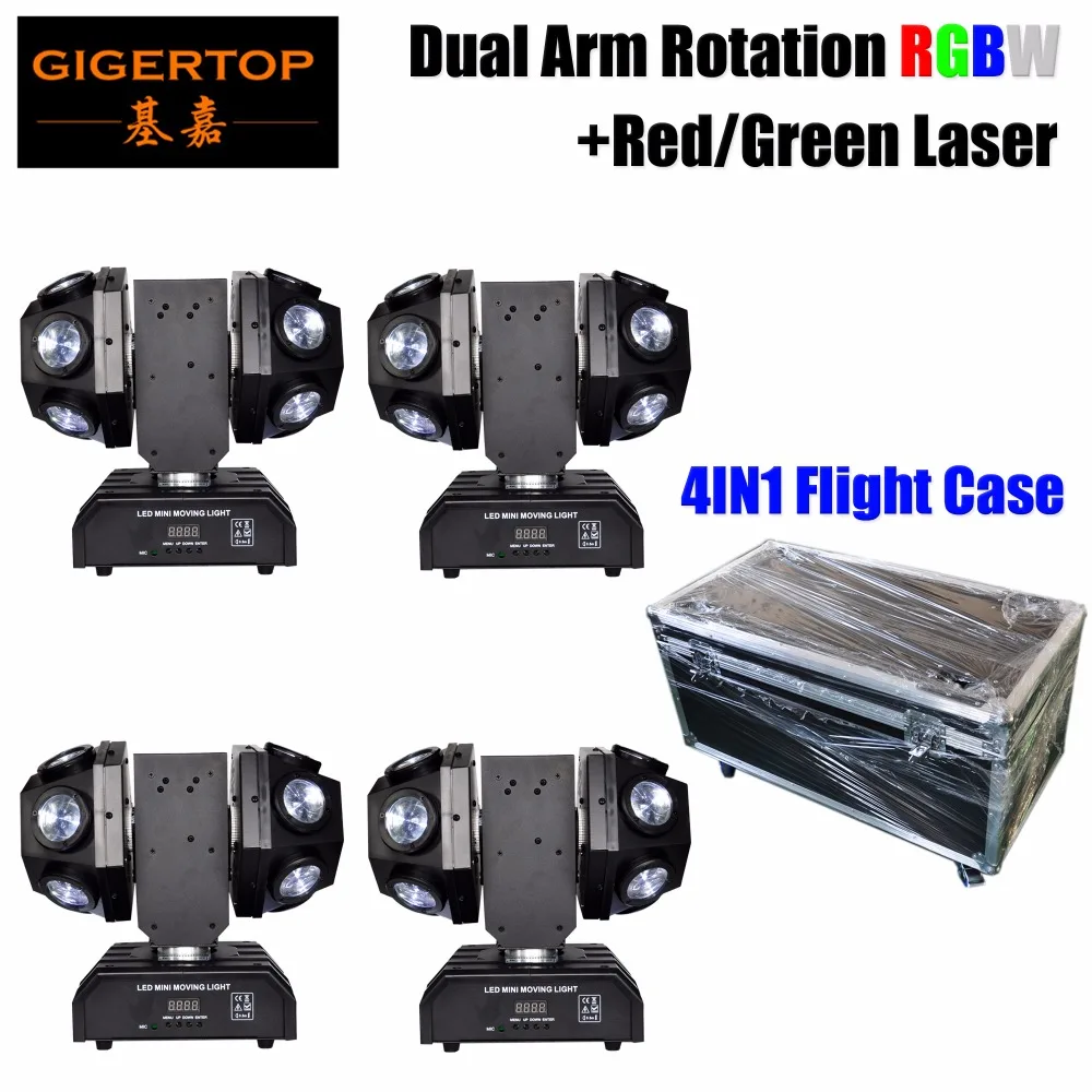 Gigertop TP L683 12x10 Вт RGBW двойной рычаг бесконечное вращение Мини светодиодный