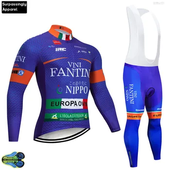 

2019 VINI Cycling Jersey Blue 12D Pad Bike Pants Set MTB Ropa Ciclismo Spring Autumn Long Sleeve Bicycling Maillot Culottes