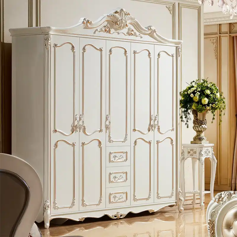The European Style Wardrobe Five Door Furniture Wardrobe