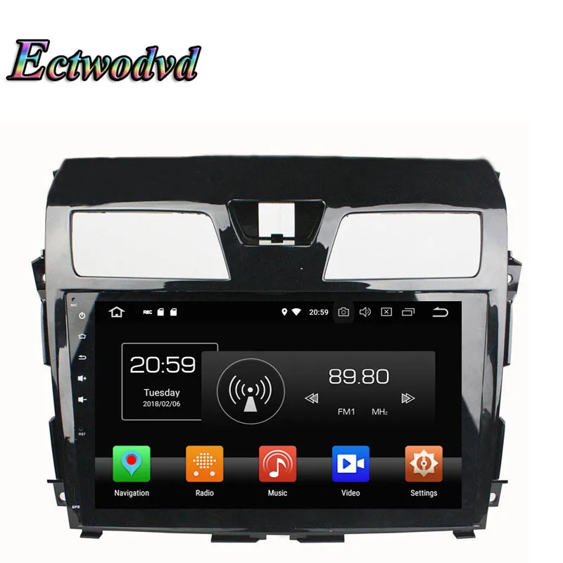 Top Ectwodvd Octa Core 4G RAM 64G ROM Android 9.0 Car Multimedia DVD Player GPS HeadUnit for Nissan Tenna 2013 2014 2015 0