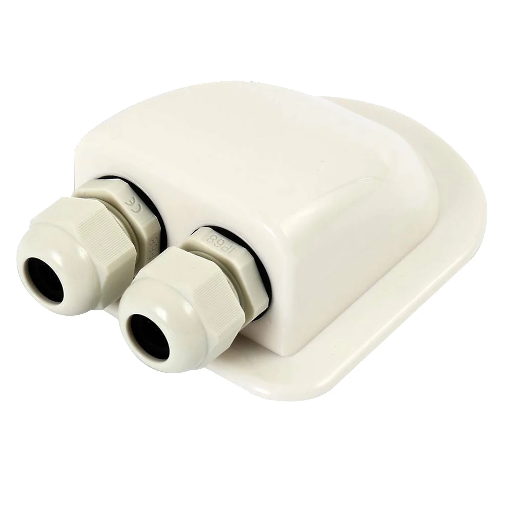 

2 Holes Roof Gland Yacht Caravan Accessories UV-Resistant Sealed Detachable With Cable Entries Cement Grommet Waterproof Boat