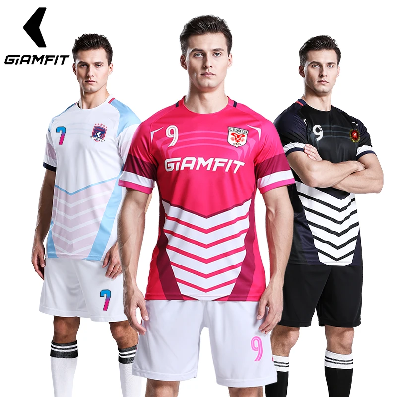 

Men Soccer Jerseys Professional Camisetas De Futebol Uniforms High-end Sports Clothes Breathable Football Training Suits JIANFEI