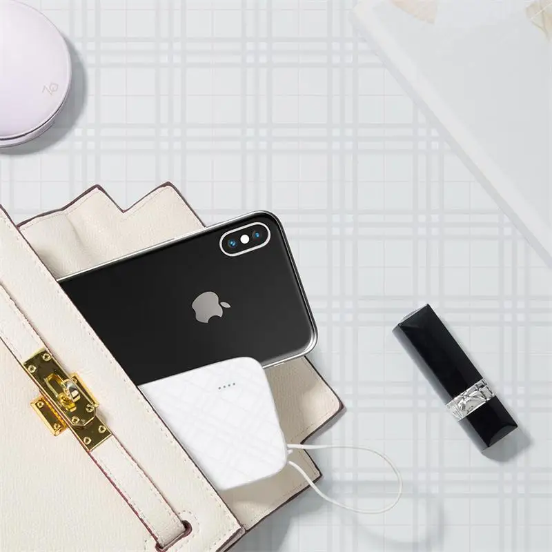 ROMOSS QS10 10000mAh Power Bank With Built-in Micro USB Cable External Battery Pack Travel Size Portable Charger For iPhone ROMOSS QS10 10000mAh Power Bank With Built-in Micro USB Cable External Battery Pack Travel Size Portable Charger For iPhone