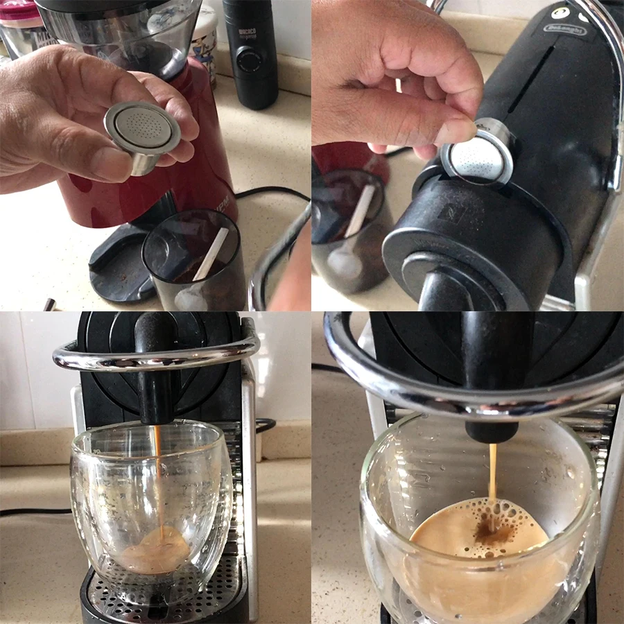 3pccapsulone совместимые капсулы для nespress ocoffee машины/эспрессо многоразовые кофейные