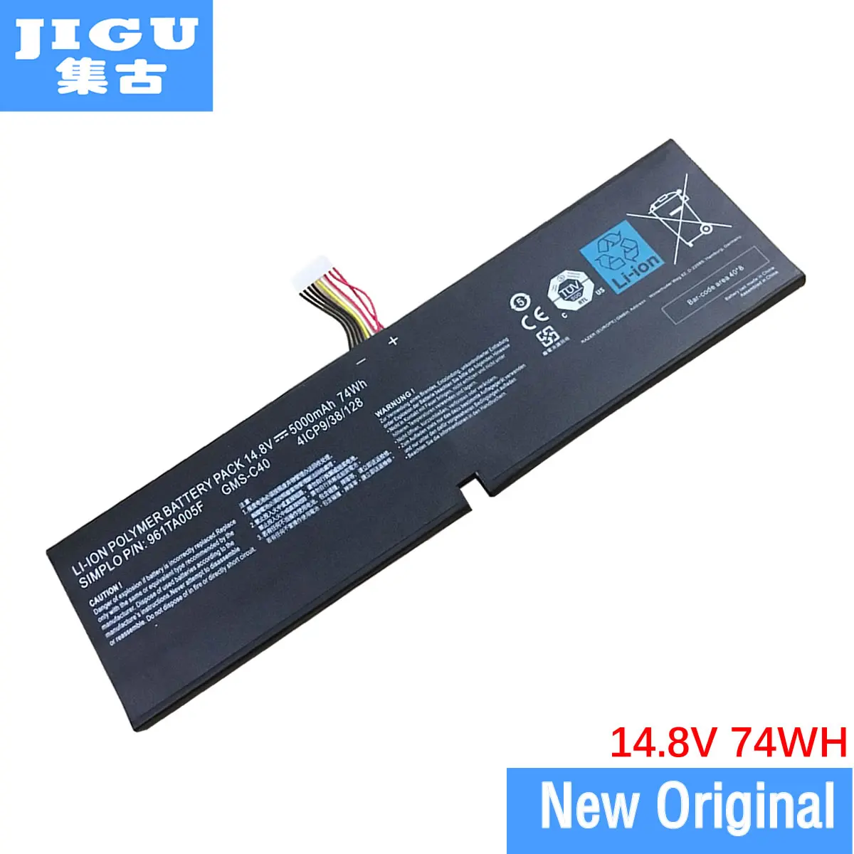 JIGU Оригинальный аккумулятор для ноутбука 4ICP9/38/128 GMS C40 961TA005F ForRAZER Blade Pro 2013 17 2015 RZ09