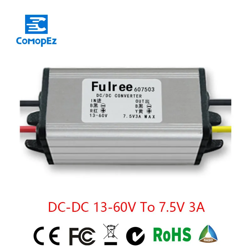 

DC-DC 12V/24V to 7.5V Converter Module for Cars 3A