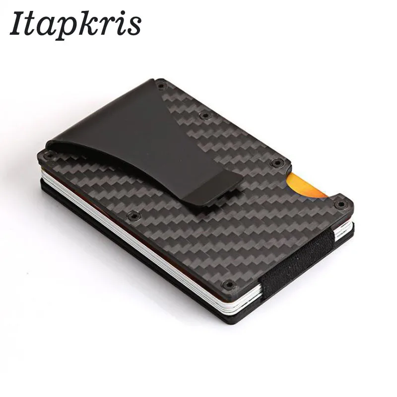 Men Women Credit Card Holder Anti Protect Blocking Rfid Wallet Portable ID Cardholder Clip Porte Carte Travel Metal Case