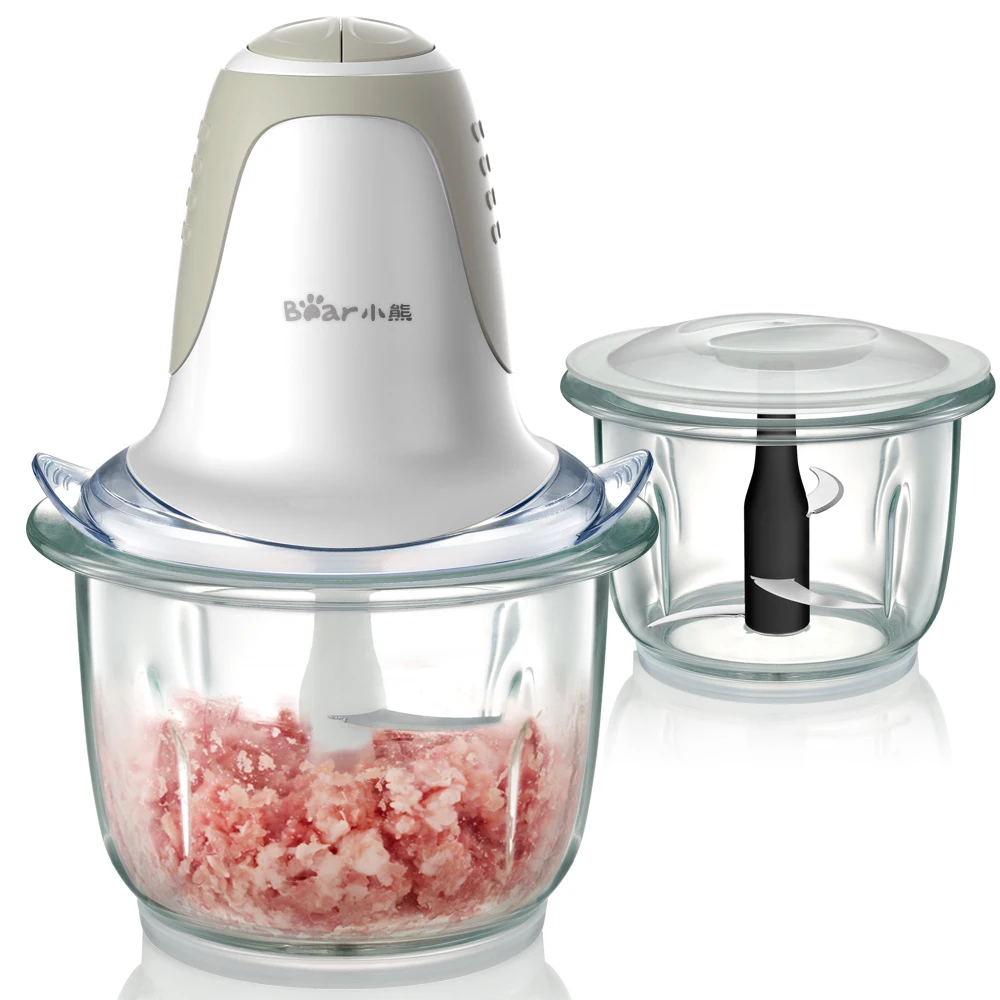 220V Multifunctional Electric Meat Grinder 2 Grinding Bowl Grind Meat