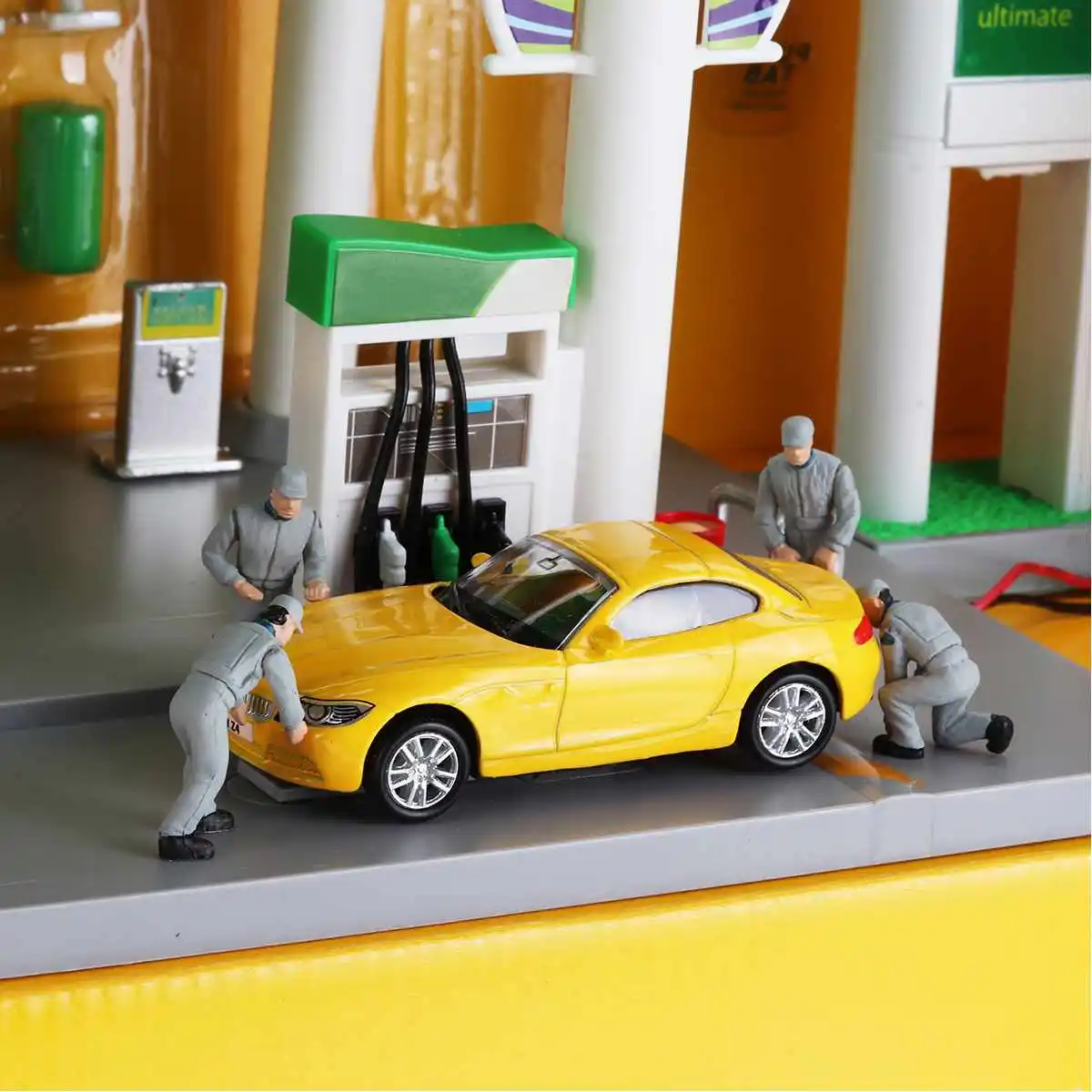 1: 64 Авто Ремонт людей Для мужчин для медаль для гонок техник ремонта модели сценариев спичечный коробок техник ремонта People игрушка - Цвет: For VW Grey