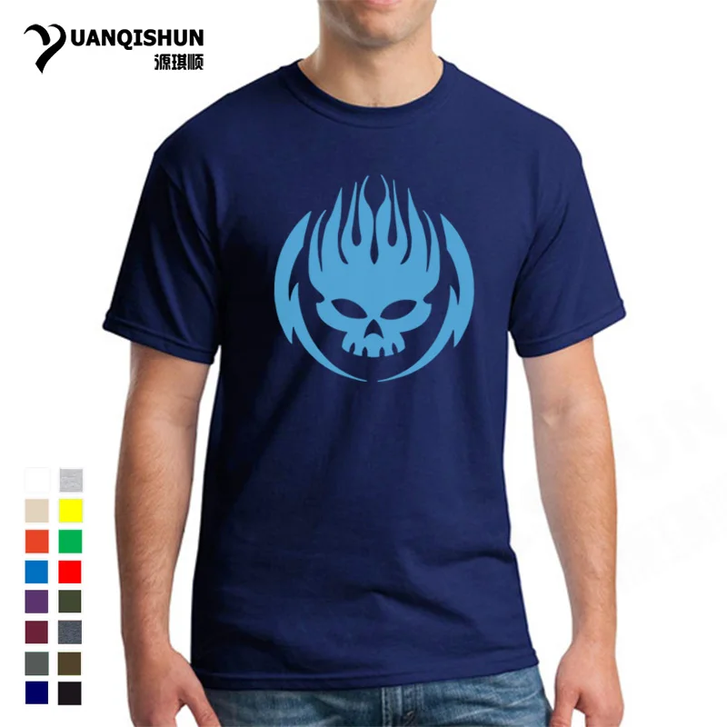 

The Offspring Rock Band T-Shirt 2018 Hot Sell Flame Skull Tshirt High Quality Cotton T Shirts 17 colors Tee Free Shipping