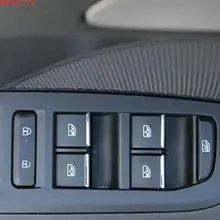 BJMYCYY car styling ABS 7PCS/SET Car window lift buttons decorate sequins For Chevrolet Malibu car accessories for chevrolet cruze malibu aveo trax buick encore regal lacrossse car window lift button sequins sticker decocation 7pcs per set