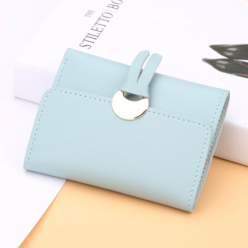 

Women Short Cute Mini Wallets PU Leather Female Purses Hasp Card Holder Small Wallets Brand Causal Coin Purses Ladies Wallet
