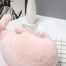 Машина тканевый КИТ бумажный набор полотенец коробка мультфильм бумажный набор плюшевый автомобиль бумажный полотенце насос домашний двойного использования