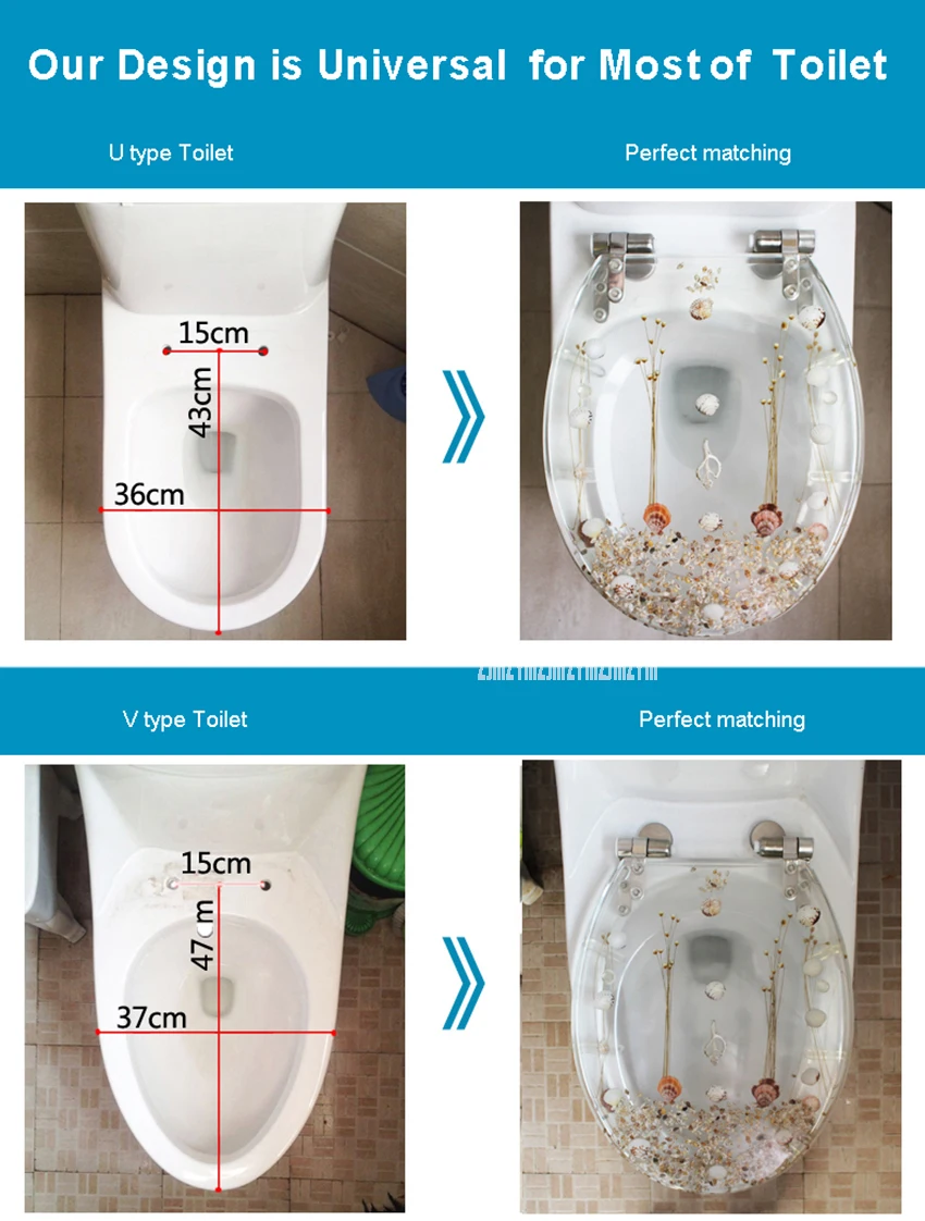 Уникальный высокое качество смолы красивый морской мир дизайн сиденье на унитаз крышка набор Универсальный Туалет крышка с крышкой много цветов на выбор
