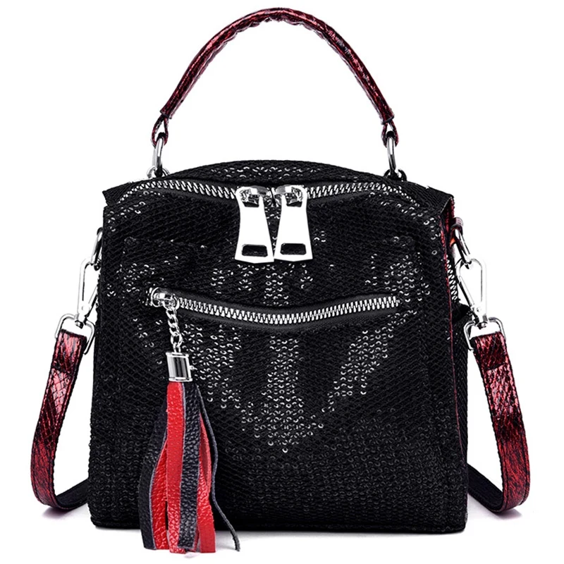 

New Sequins Shoulder Bag Handbags Fashion Travel Backpack Wild Large Capacity Dual-Use Bag Tide