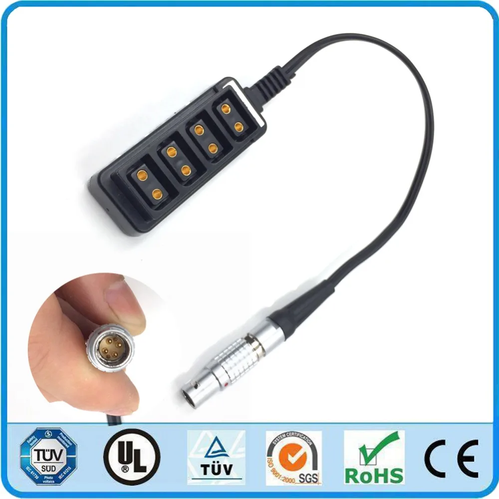

DJI Ronin 2 Stabilizer Extended Supply Power Cable LEMO FGJ 1B 6 pin Male to D-tap Female Splitter Cable Hub Cable