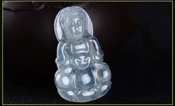 

Natural Burmese emperor stone, is a kind of full green ruyi pendant hang a necklace with a jewelry box/1