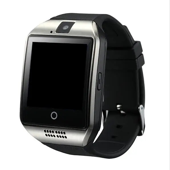 Bluetooth Смарт-часы для мужчин Q18 с сенсорным экраном большая батарея поддержка TF sim-карта камера для HUAWEI Android телефон Smartwatch