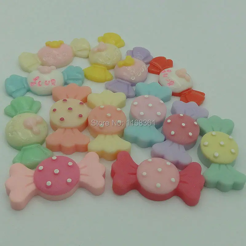 

5pcs/lot flat back resin colorful dot Micky sweet mix size simulation of food Cabochons Scrapbook for DIY phone case decoration