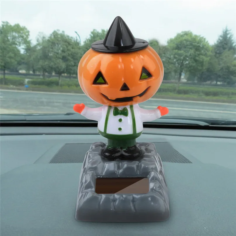 

Car Decor Car-styling Solar Powered Dancing Halloween Swinging Animated Bobble Dancer Toy 2017 fashion kid gift AUTO Decoration