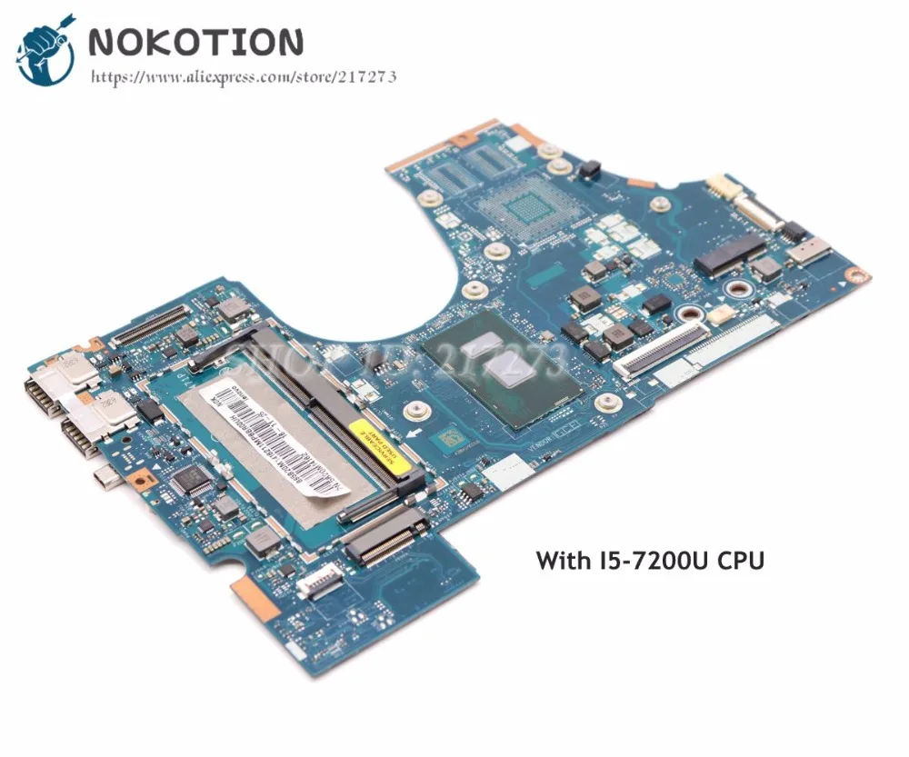 NOKOTION BIUY2 Y3 LA-D471P основная плата для lenovo ideapad 710-14ISK Материнская плата ноутбука 14 дюймов SR2ZU I5-7200U Процессор