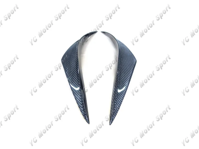 Car Accessories Carbon Fiber Gemini Design Style Front Canards Fit For 2014 2019 Corvette C7 Front Bumper Canard Bumpers Aliexpress
