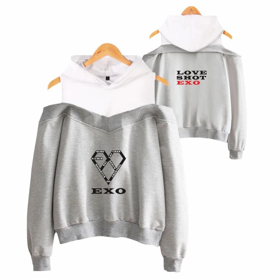 Kpop EXO/уличная одежда Новые пуловеры с капюшоном корейские худи женские модные