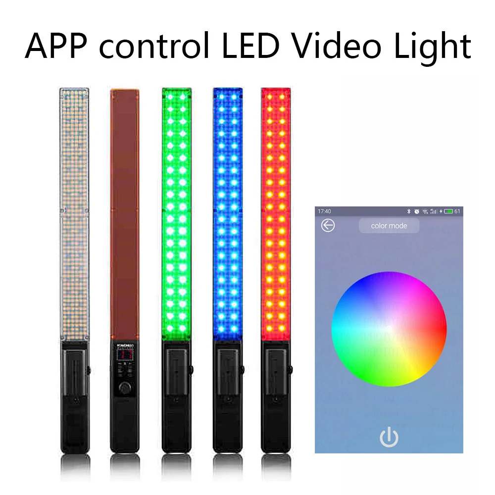 

Yongnuo YN360 Wireless Pro Handheld LED Video Light 3200K-5500K RGB Full Color Colorful 39.5 cm Ice Stick Professional Led Lamp