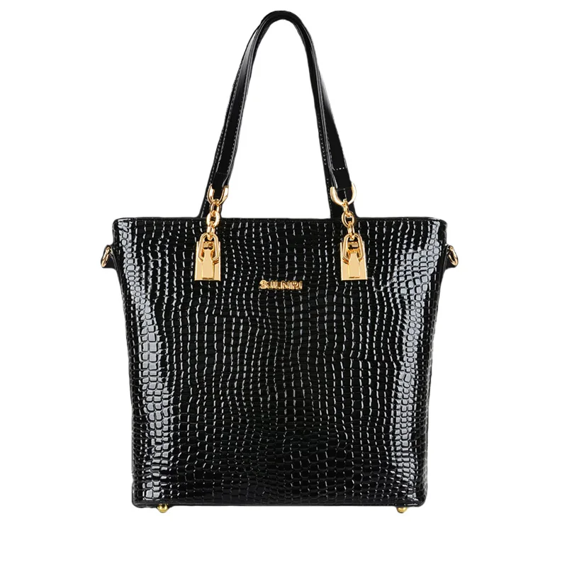 6 Pieces Women Handbag Crocodile PU Female Shoulder Bags Bolsas Feminina Big Capacity Bag Femme Designer Set Handbags SS0292 (1)