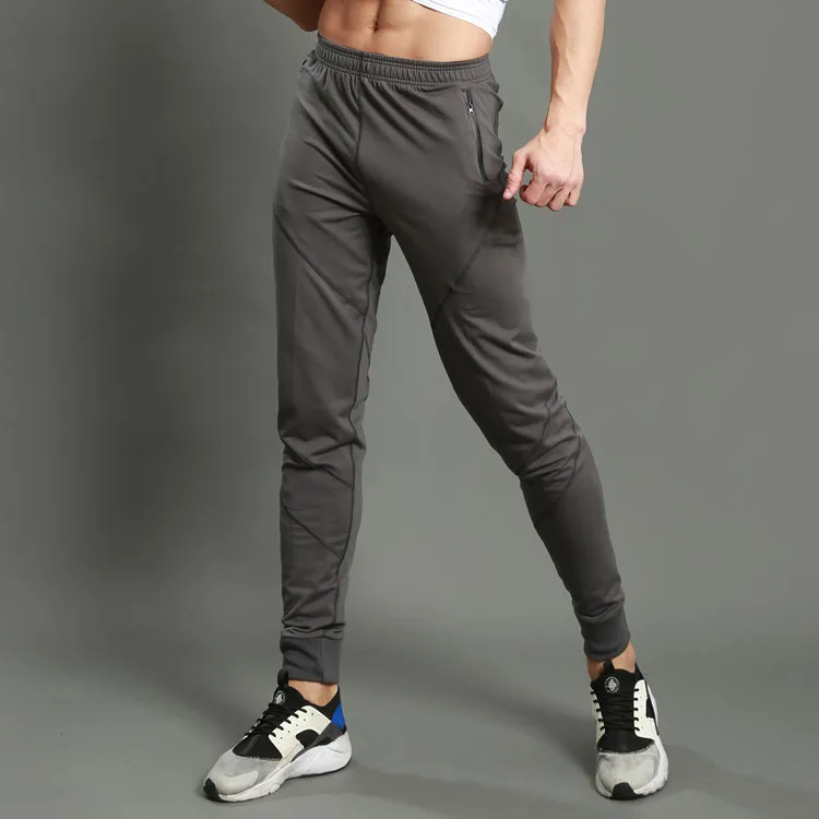 Для мужчин спортивные штаны для бега на открытом воздухе бег эластичные тренажерный зал Футбол Баскетбол Обучение Штаны обтягивающие брюки-скинни