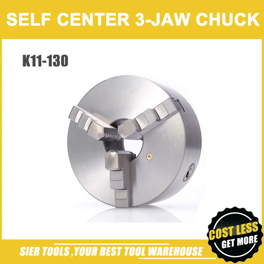 

K11-130 3 jaw chuck/130MM manual lathe chuck/3-Jaw Self-centering Chuck