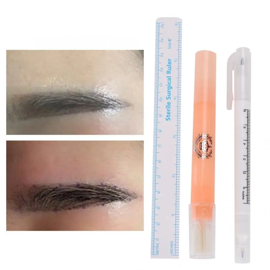 

Tattoo Positioning Pen Waterproof Microblading Marker Pen Tattoo Mark Removal Erasing Pen Set Tattoo Supplie