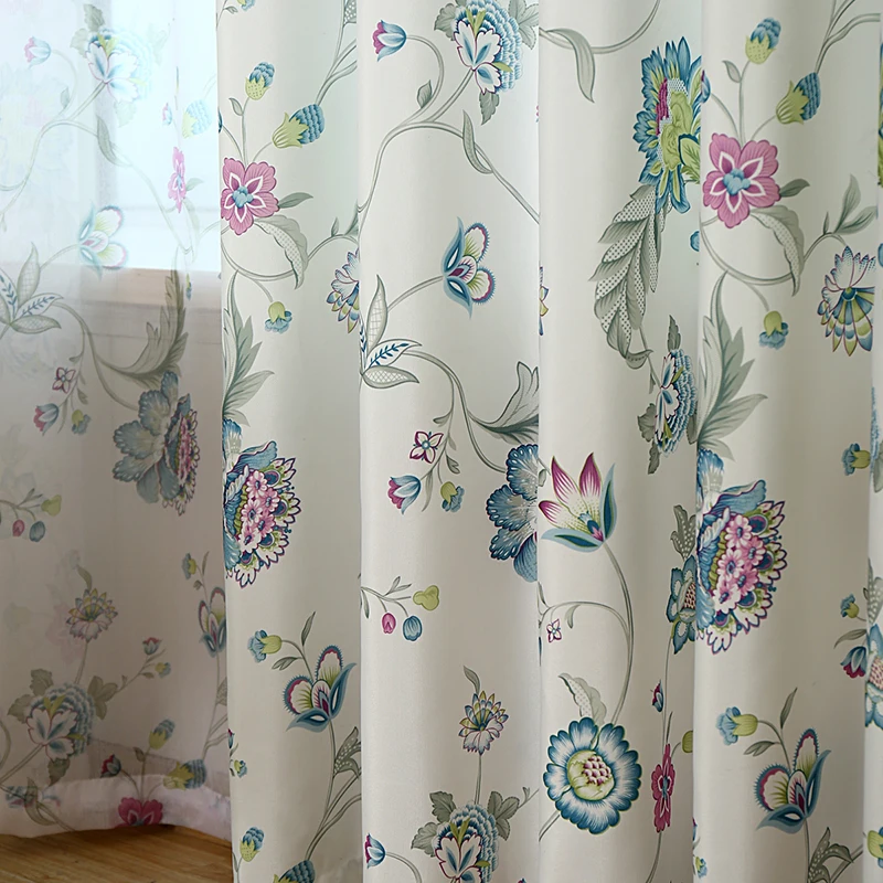 European style village flower garden bedroom living room bay window