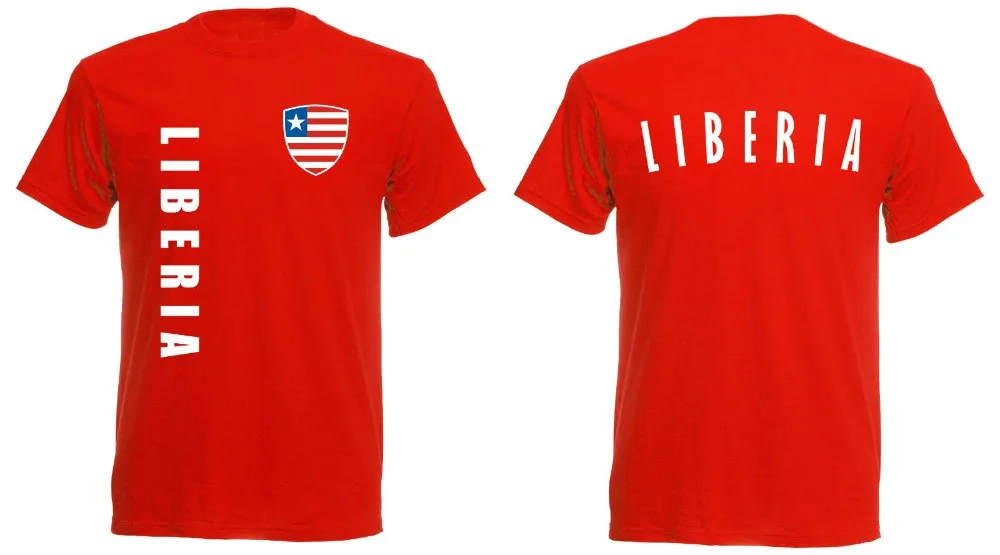 

Liberia T-Shirt Men'S Footballer Legend Soccers Jersey T-Shirt Men 2019 New Print Men T Shirt Summer Awesome Shirts