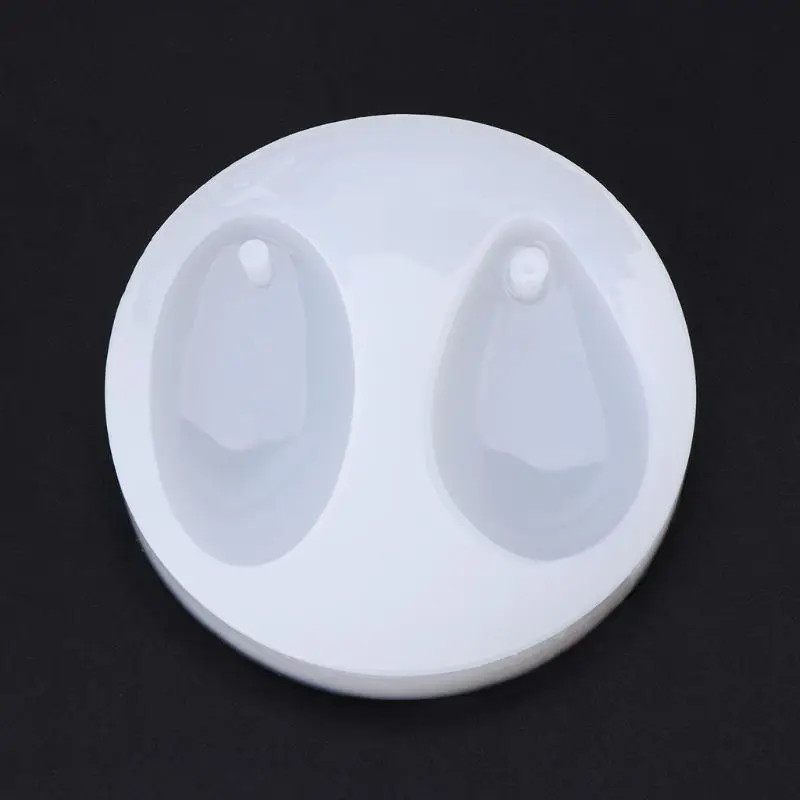 

Silicone Mold DIY Jewelry Necklace Pendant Making Tool Oval Water Drop Pendants Epoxy Resin Crafts Mirror UV Charms Findings