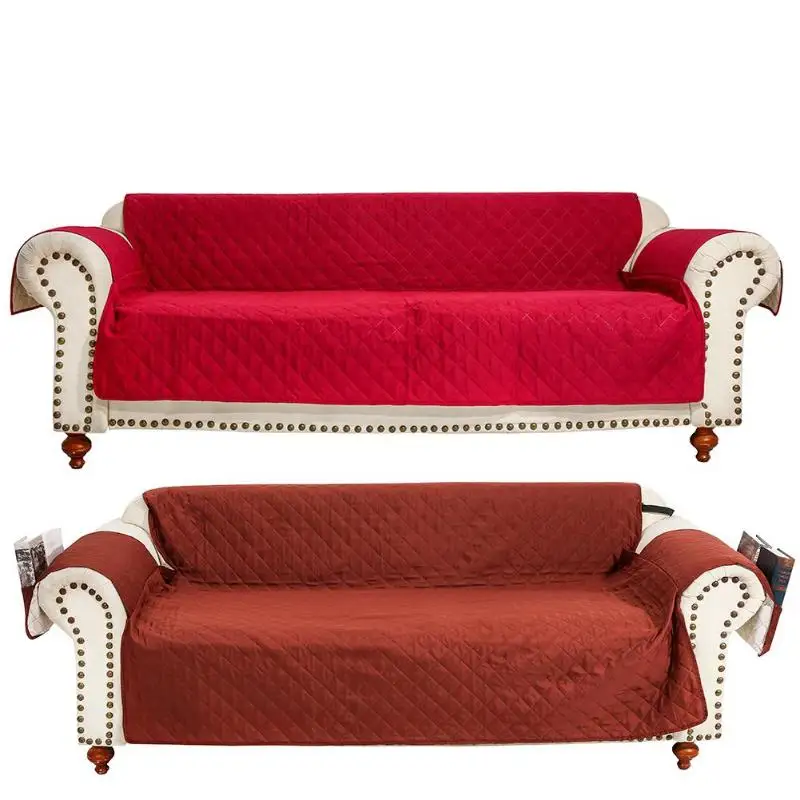 cheap 2 Seats Sofa Couch Cover Chair Throw Pet Dog Kids Mat Furniture Protector Waterproof Washable Removable Armrest Slipcovers