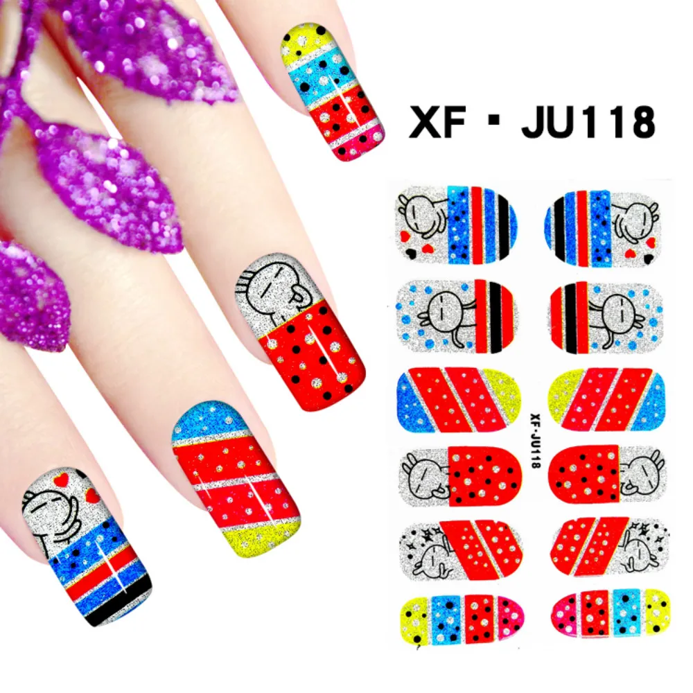 Cute Fashionable Full Nail Stickers Nail Art Decals Nail Manicure Tools