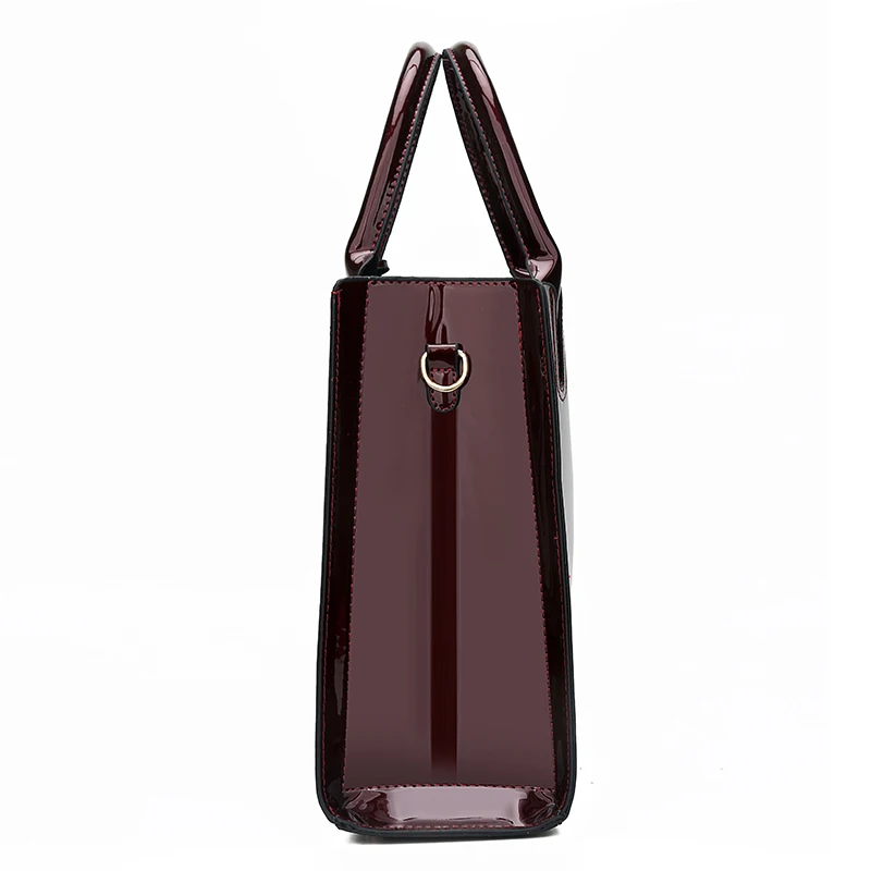 أزياء لامعة حقائب للنساء الشهيرة العلامة التجارية مستحضرات تجميل براءات الاختراع والجلود Crossbody حقائب كتف الإناث رداء علوي غير رسمي-حقائب بي...